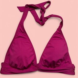 laundry by Shelli Segal M (D/DD) padded bikini halter top